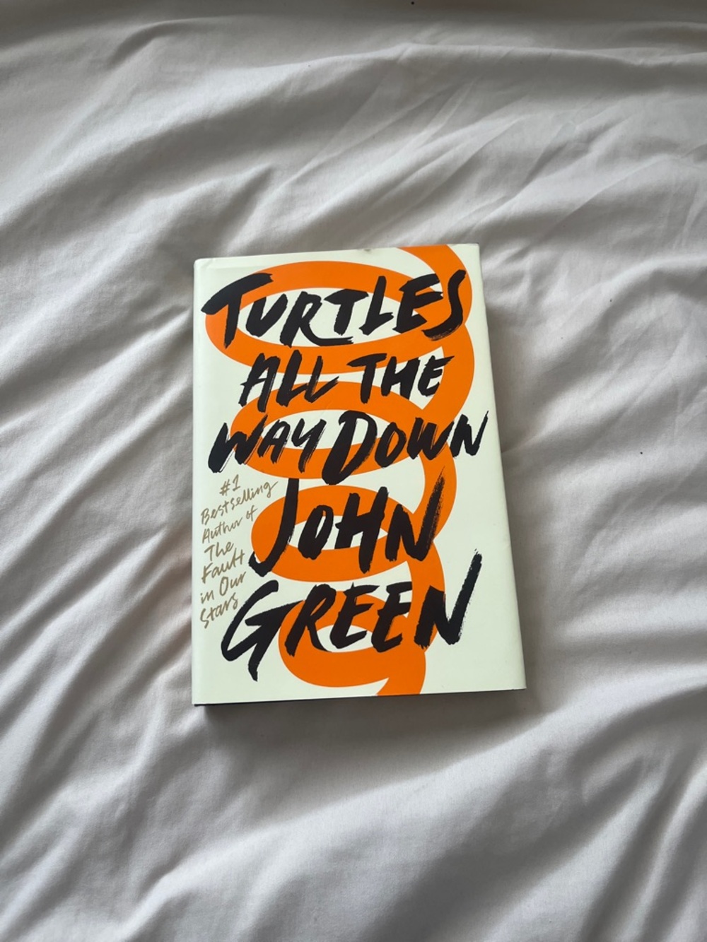 John Green "Turtles All the Way Down" - White & Orange Paperback